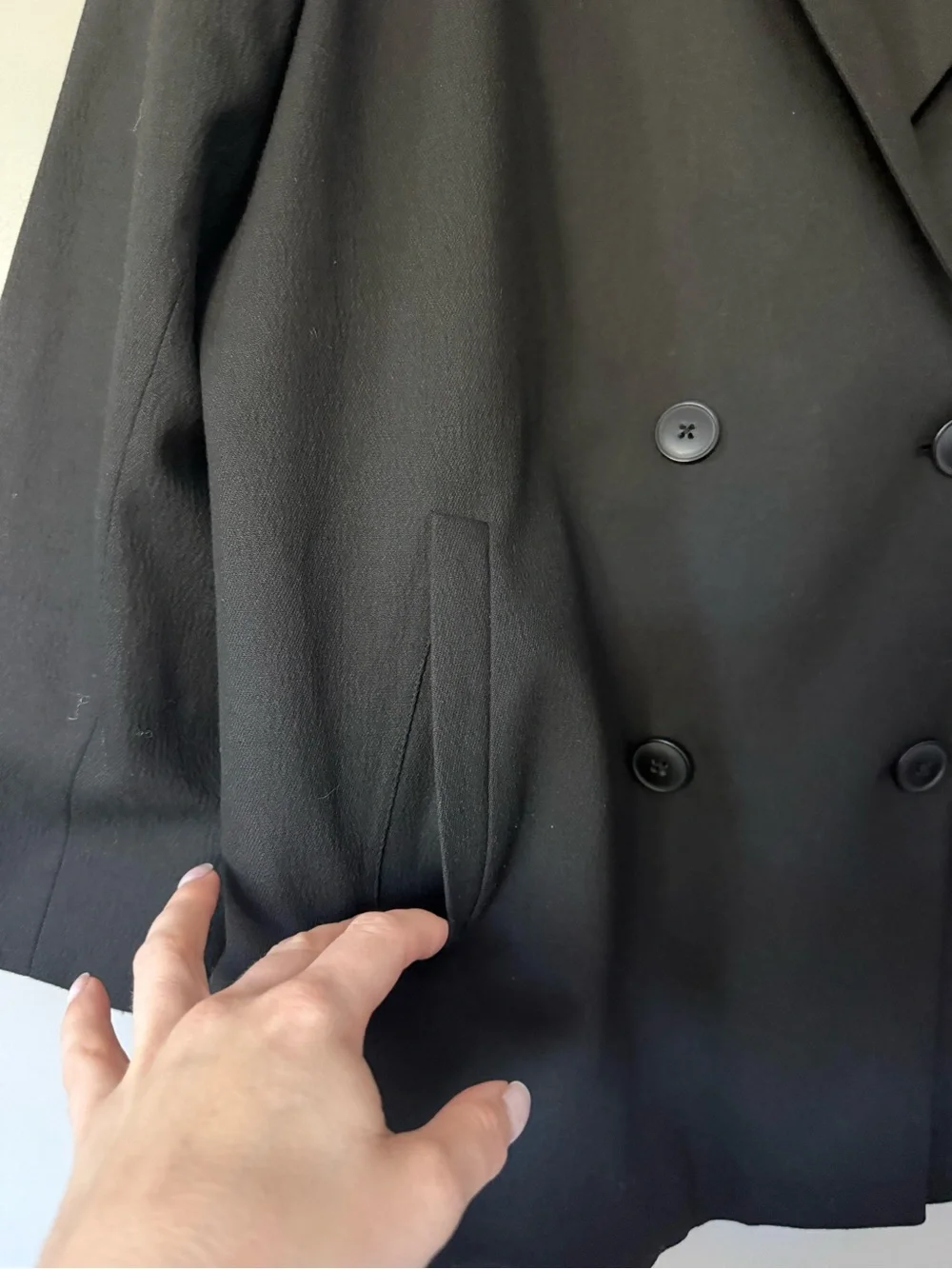 Madewell Caldwell Double Breasted Blazer Black Two Button Edition – Size XXL